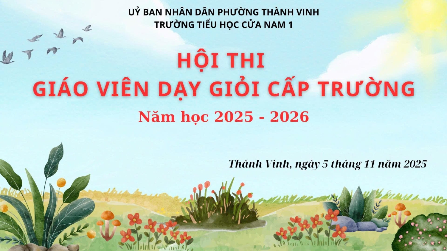 HỘI THI GIÁO VIÊN GIỎI CẤP TRƯỜNG